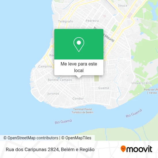 Rua dos Caripunas 2824 mapa