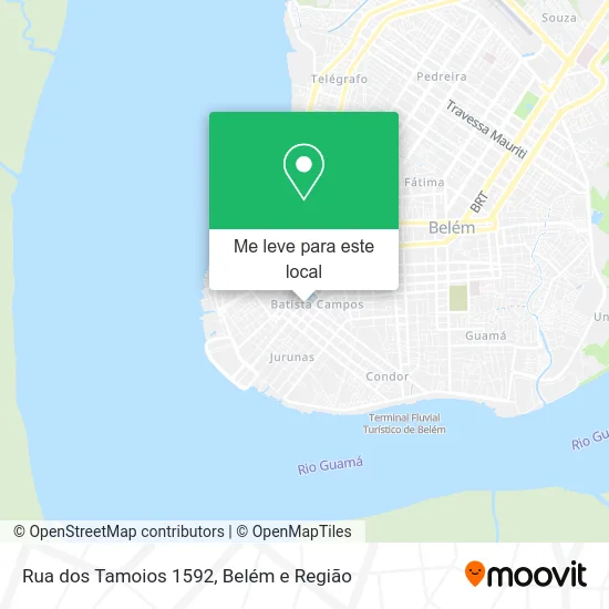 Rua dos Tamoios 1592 mapa