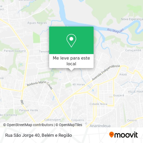 Rua São Jorge 40 mapa