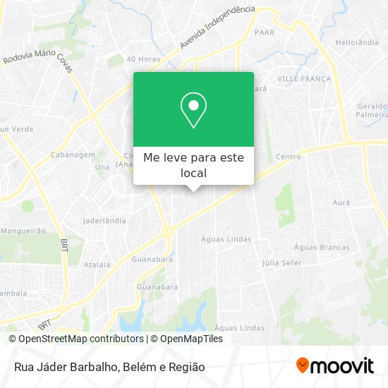 Rua Jáder Barbalho mapa