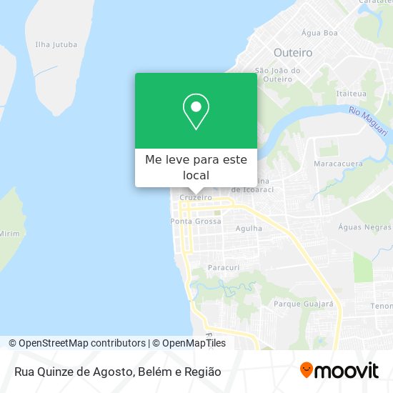 Rua Quinze de Agosto mapa