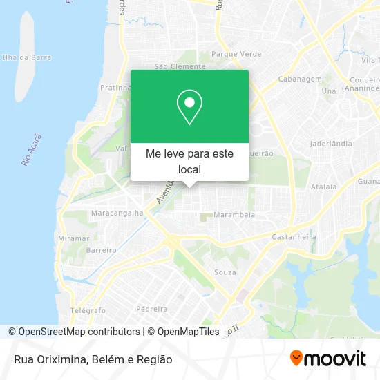 Rua Oriximina mapa