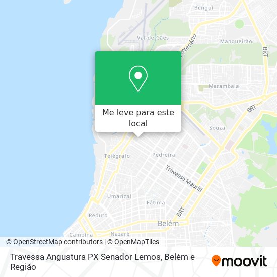 Travessa Angustura PX Senador Lemos mapa