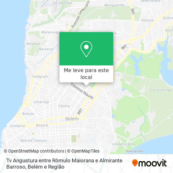 Tv Angustura entre Rômulo Maiorana  e Almirante Barroso mapa