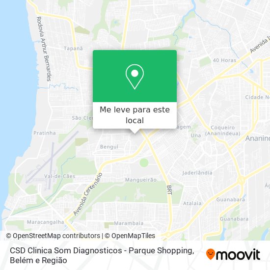 CSD Clinica Som Diagnosticos - Parque Shopping mapa