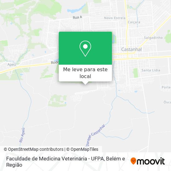 Faculdade de Medicina Veterinária - UFPA mapa