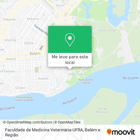 Faculdade de Medicina Veterinária-UFRA mapa
