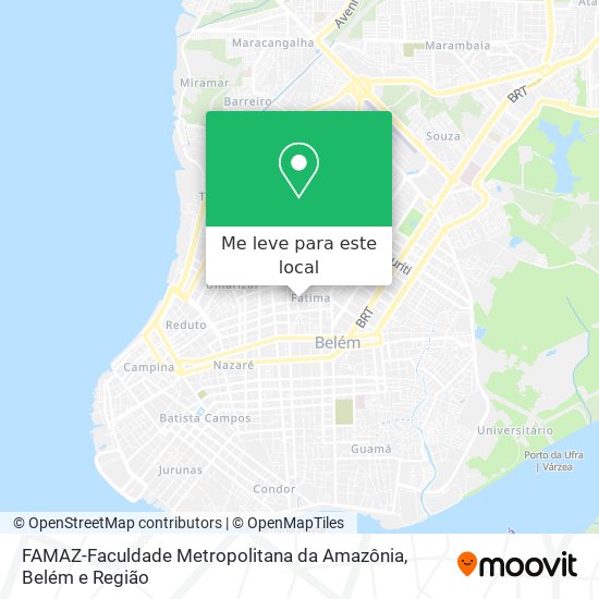 FAMAZ-Faculdade Metropolitana da Amazônia mapa