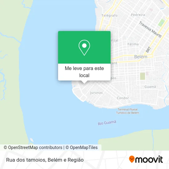 Rua dos tamoios mapa