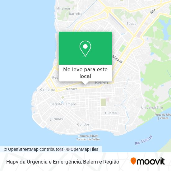 Hapvida Urgência e Emergência mapa