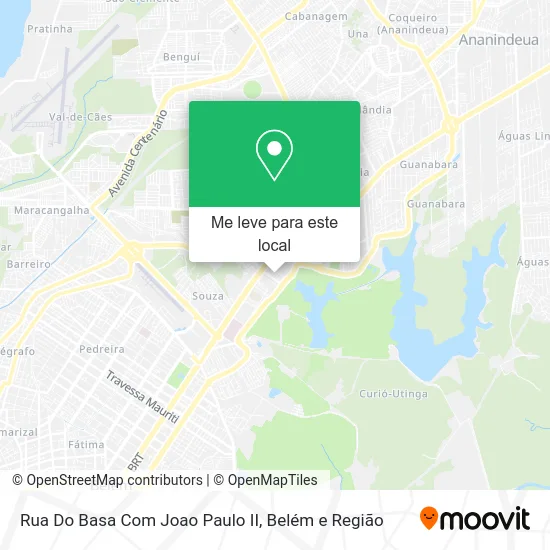 Rua Do Basa Com Joao Paulo II mapa