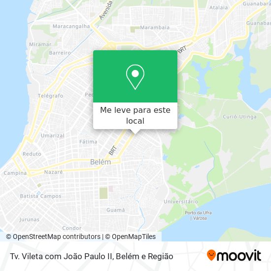 Tv. Vileta com João Paulo II mapa