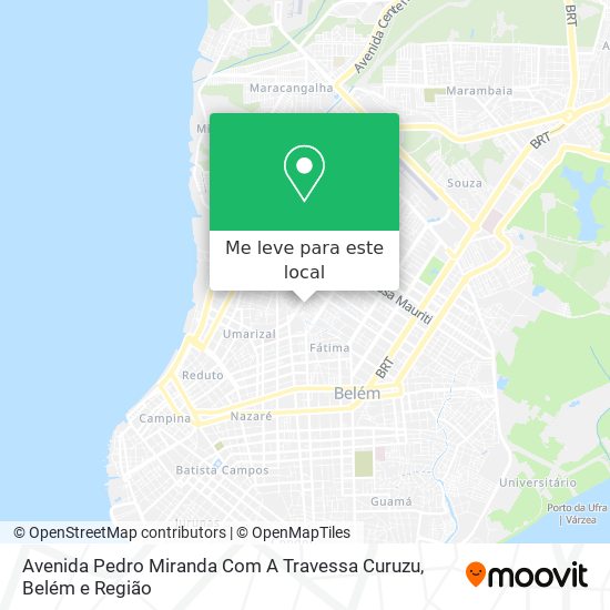 Avenida Pedro Miranda Com A Travessa Curuzu mapa