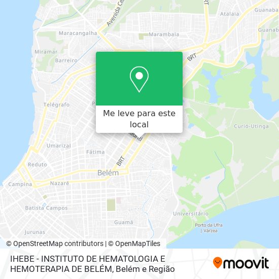 IHEBE - INSTITUTO DE HEMATOLOGIA E HEMOTERAPIA DE BELÉM mapa