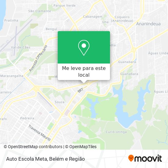 Auto Escola Meta mapa