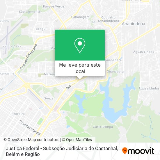 Justiça Federal - Subseção Judiciária de Castanhal mapa
