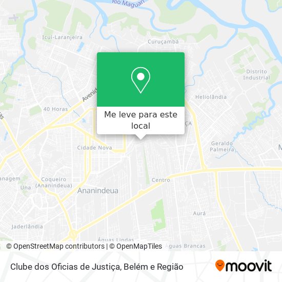 Clube dos Oficias de Justiça mapa