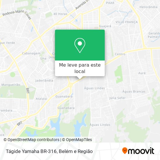 Tágide Yamaha BR-316 mapa