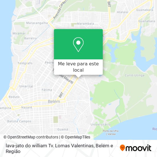 lava-jato do william Tv. Lomas Valentinas mapa