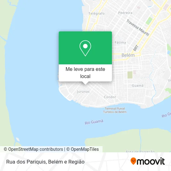 Rua dos Pariquis mapa