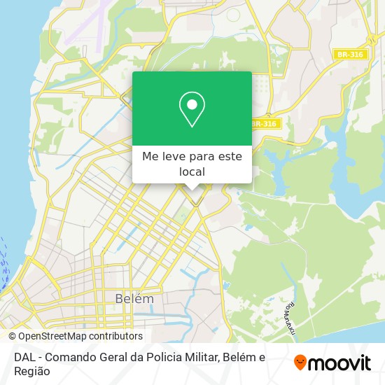 DAL - Comando Geral da Policia Militar mapa