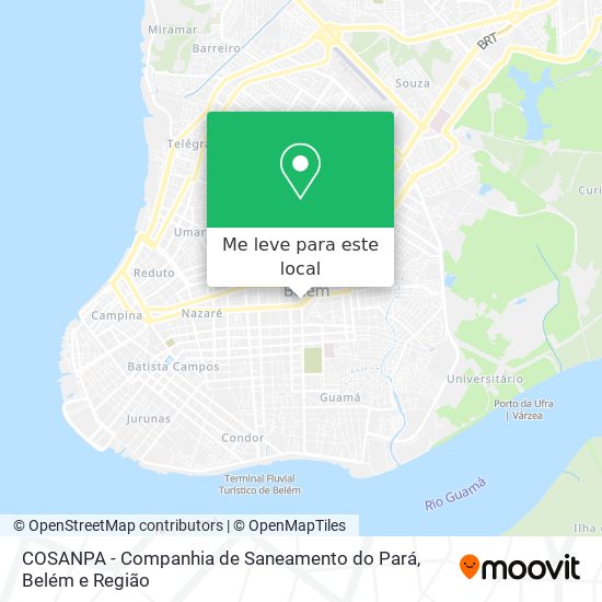 COSANPA - Companhia de Saneamento do Pará mapa