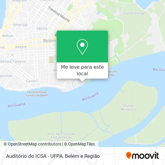 Auditório do ICSA - UFPA mapa