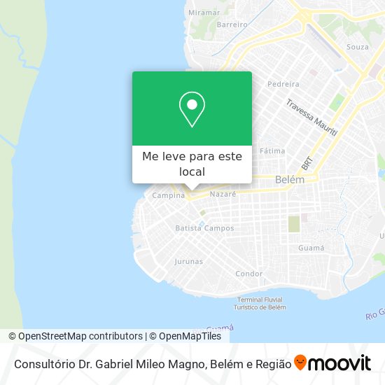 Consultório Dr. Gabriel Mileo Magno mapa