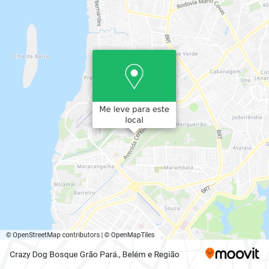 Crazy Dog Bosque Grão Pará. mapa