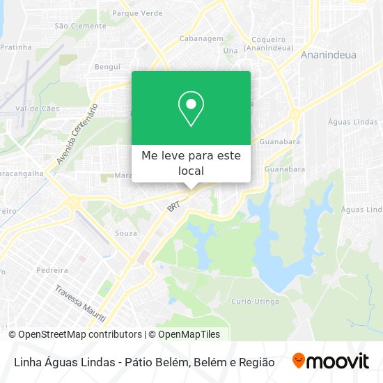 Linha Águas Lindas - Pátio Belém mapa