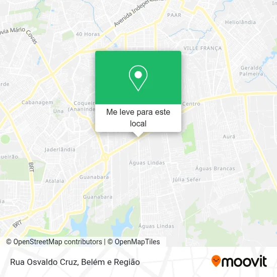 Rua Osvaldo Cruz mapa