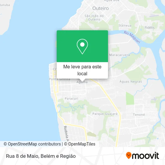 Rua 8 de Maio mapa