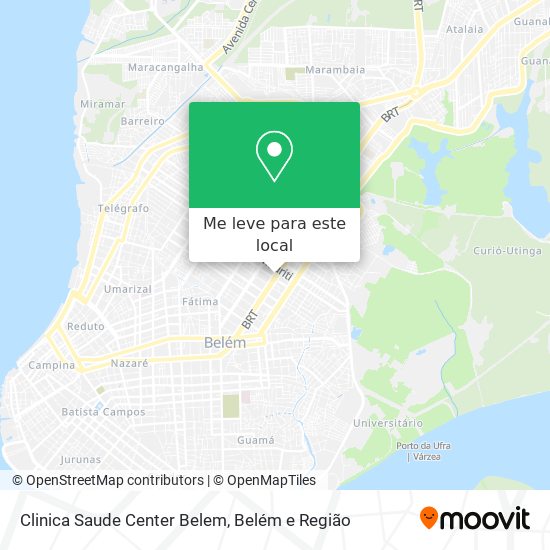 Clinica Saude Center Belem mapa