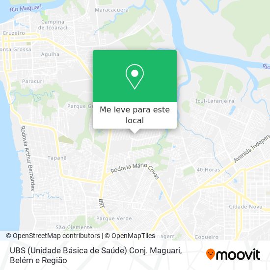 UBS (Unidade Básica de Saúde) Conj. Maguari mapa