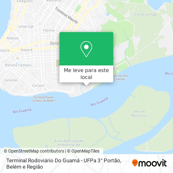 Terminal Rodoviário Do Guamá - UFPa 3° Portão mapa