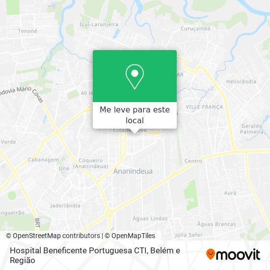 Hospital Beneficente Portuguesa CTI mapa