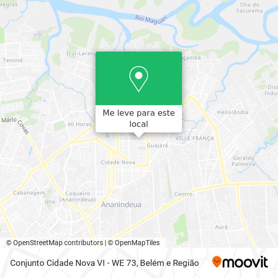 Conjunto Cidade Nova VI - WE 73 mapa