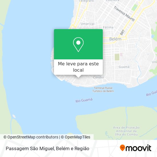 Passagem São Miguel mapa