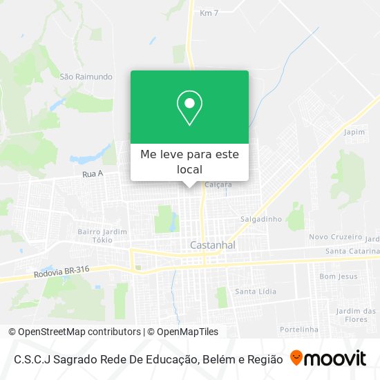 C.S.C.J Sagrado Rede De Educação mapa