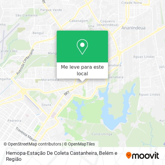 Hemopa-Estação De Coleta Castanheira mapa
