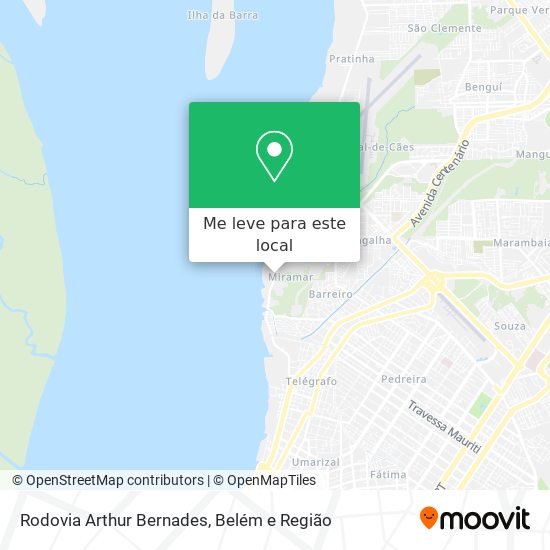 Rodovia Arthur Bernades mapa