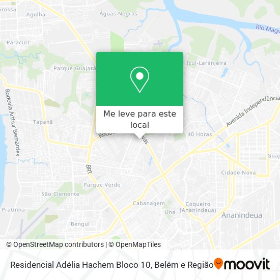 Residencial Adélia Hachem Bloco 10 mapa
