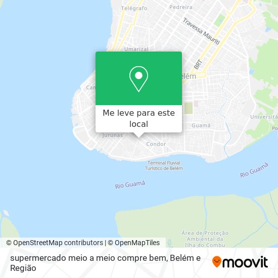 supermercado meio a meio compre bem mapa