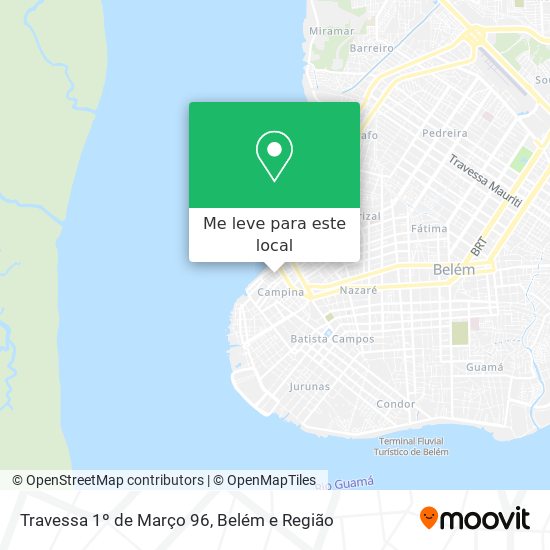Travessa 1º de Março 96 mapa