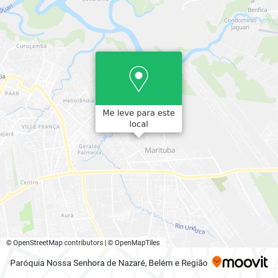 Paróquia Nossa Senhora de Nazaré mapa