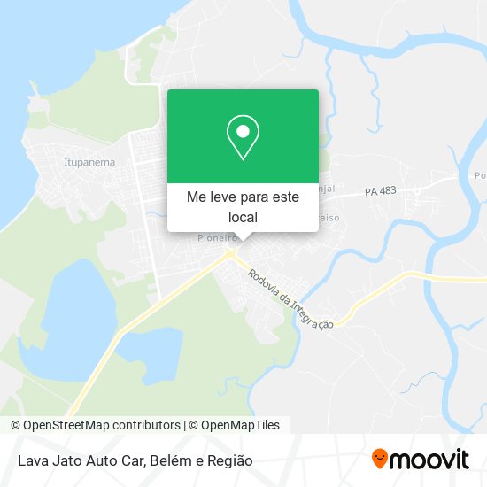 Lava Jato Auto Car mapa