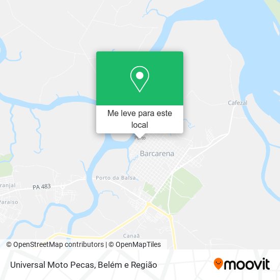 Universal Moto Pecas mapa