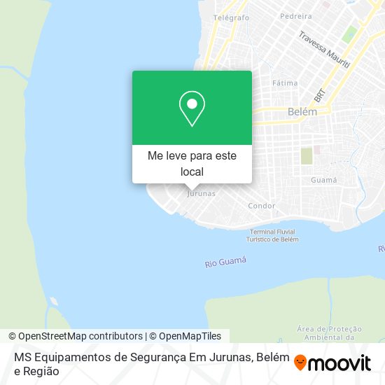 MS Equipamentos de Segurança Em Jurunas mapa