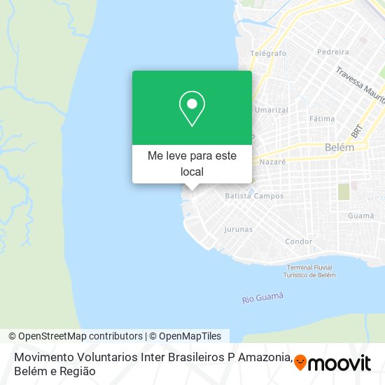 Movimento Voluntarios Inter Brasileiros P Amazonia mapa