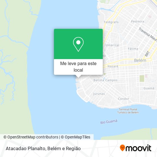 Atacadao Planalto mapa